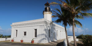 The colonial architecture of Punta Tuna Lighthouse