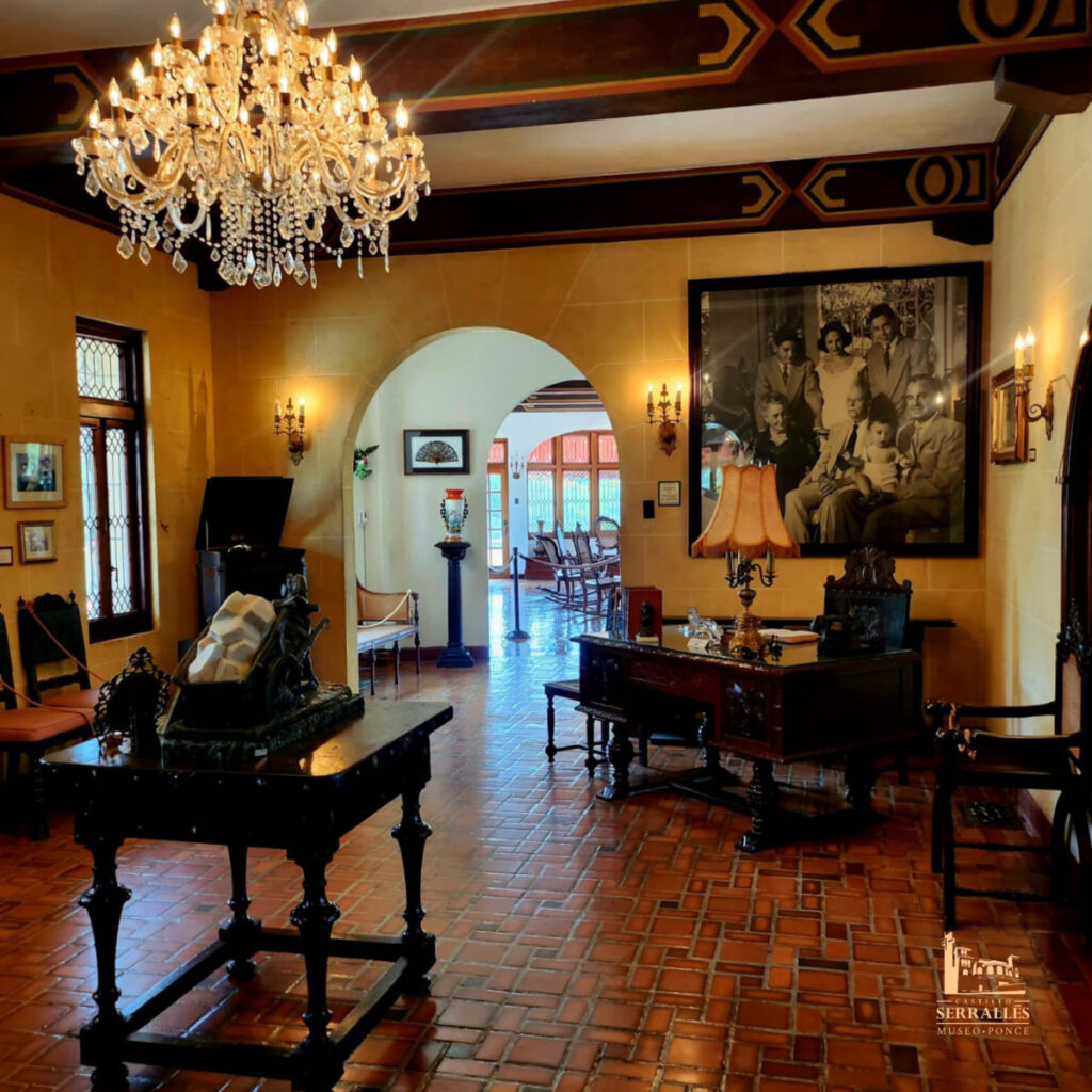 The majestic interior of Castillo Serrallés